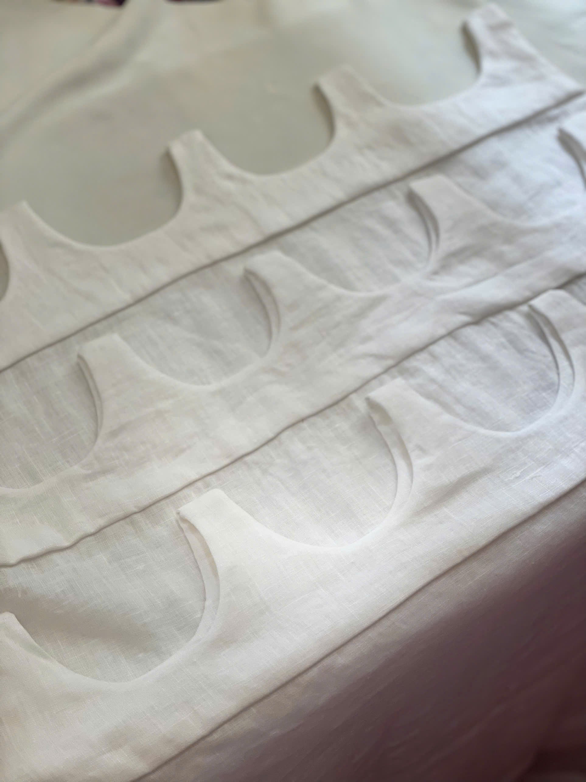 Customized linen cafe curtain 1 Panel Linen Sabby Chic Curtains Scalloped Tab Top Semi-Sheer Linen French Cafe Curtain
